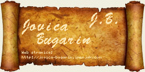 Jovica Bugarin vizit kartica